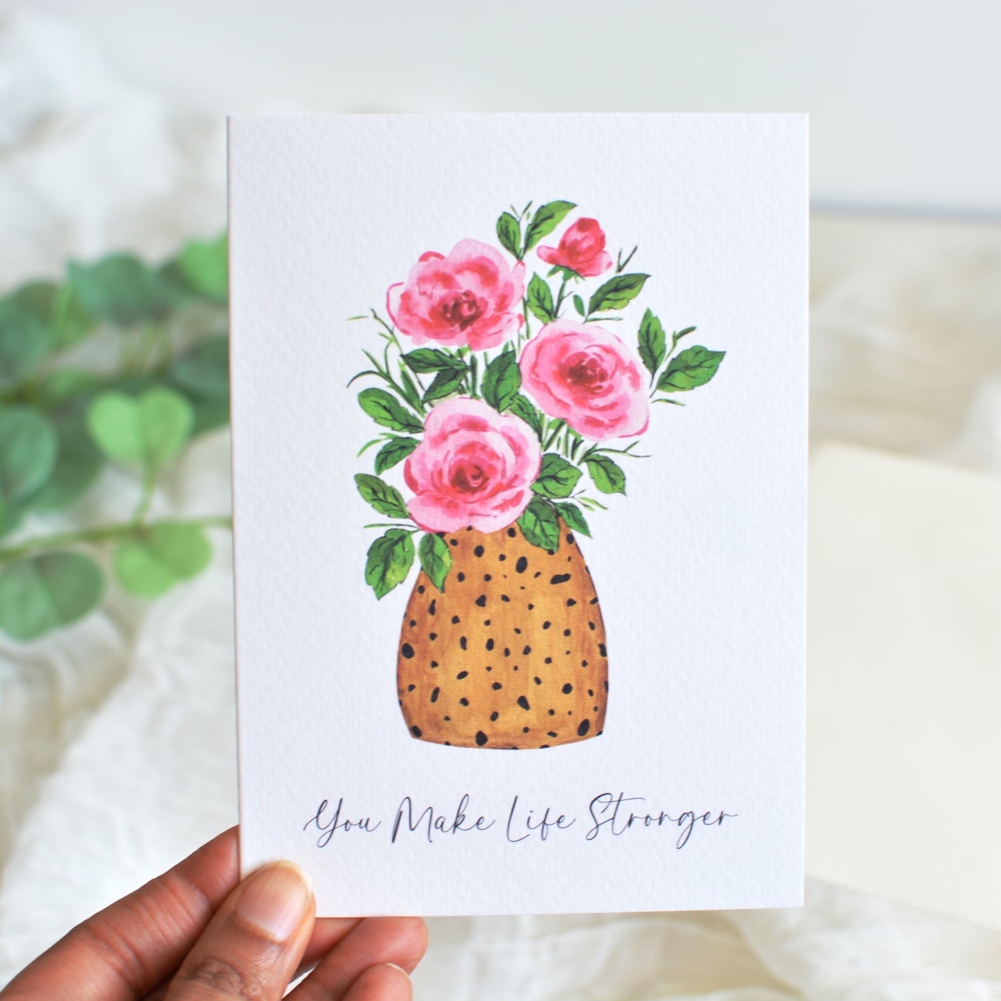 Spotted Posy Appreciation Card
