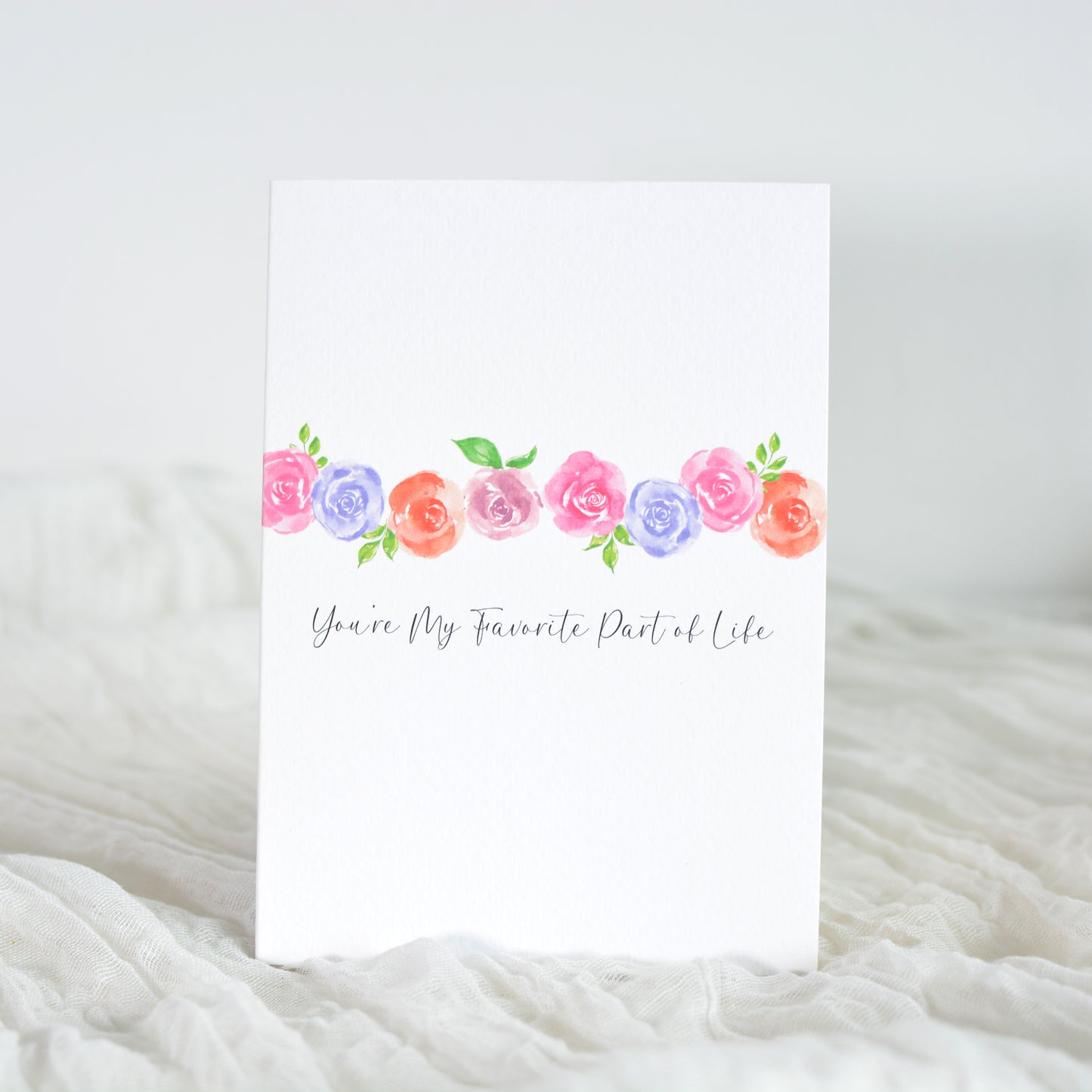 Rainbow Roses Special Person Card