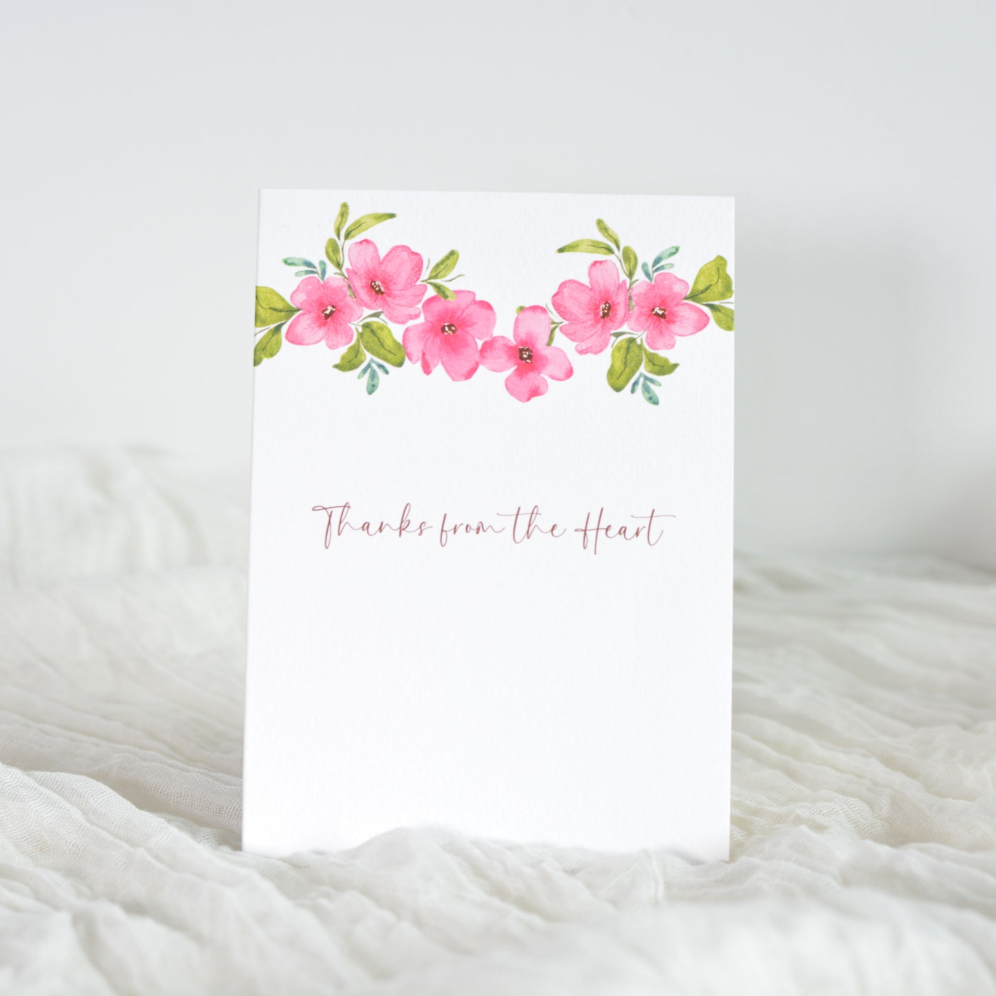 Fuchsia Bloom Thank You Card