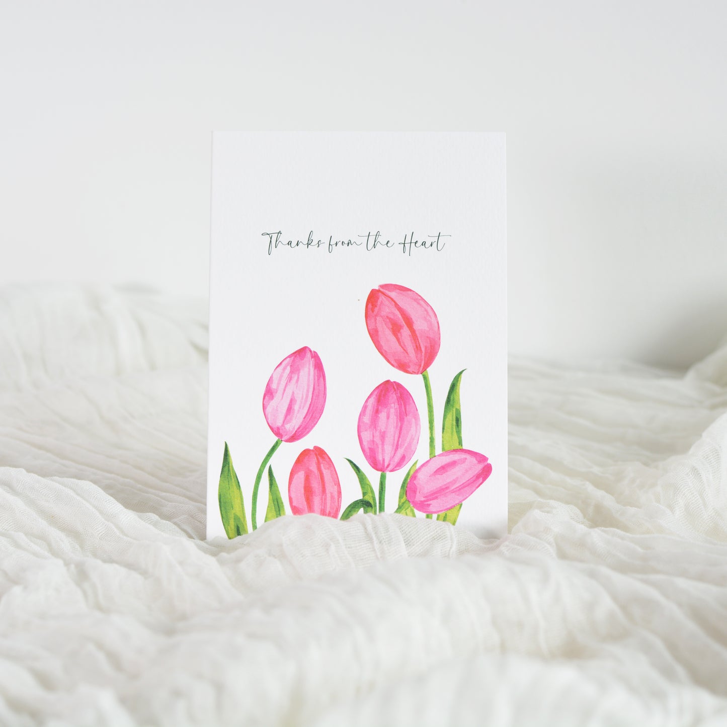 Spring Tulip Thank You Card