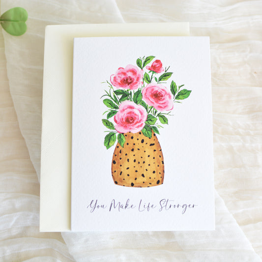 Spotted Posy Appreciation Card