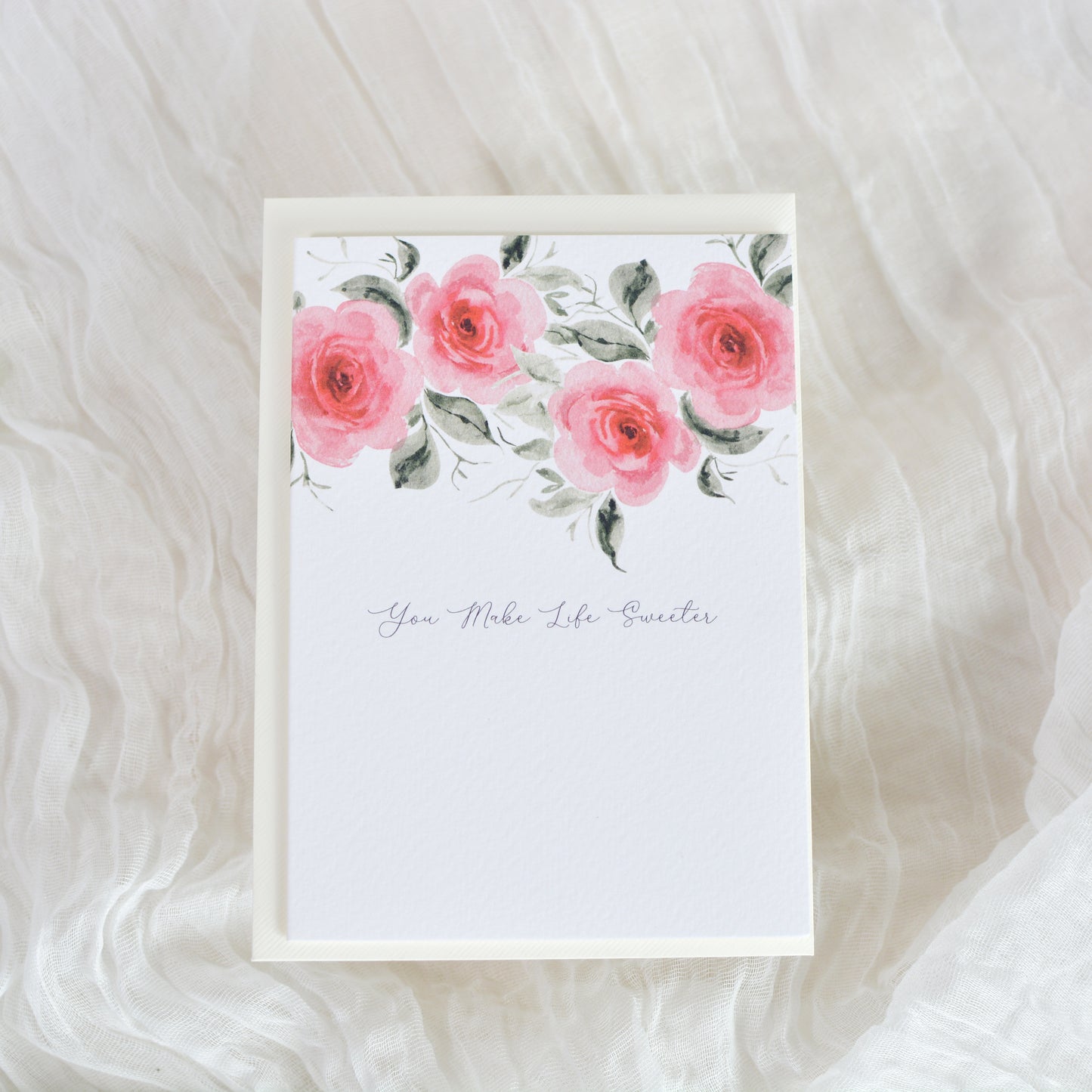 Sweet Rose Garland Special Person Card