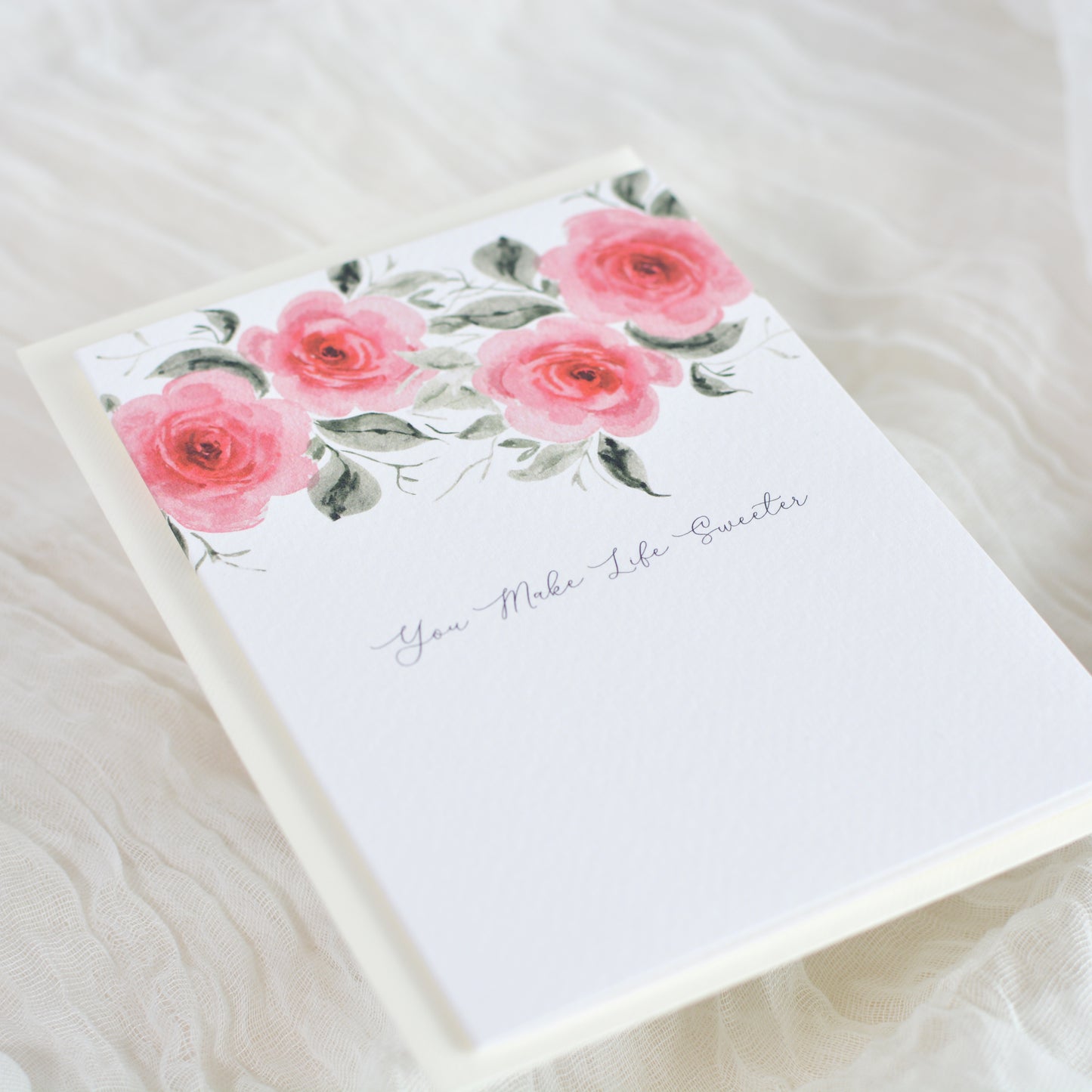 Sweet Rose Garland Special Person Card