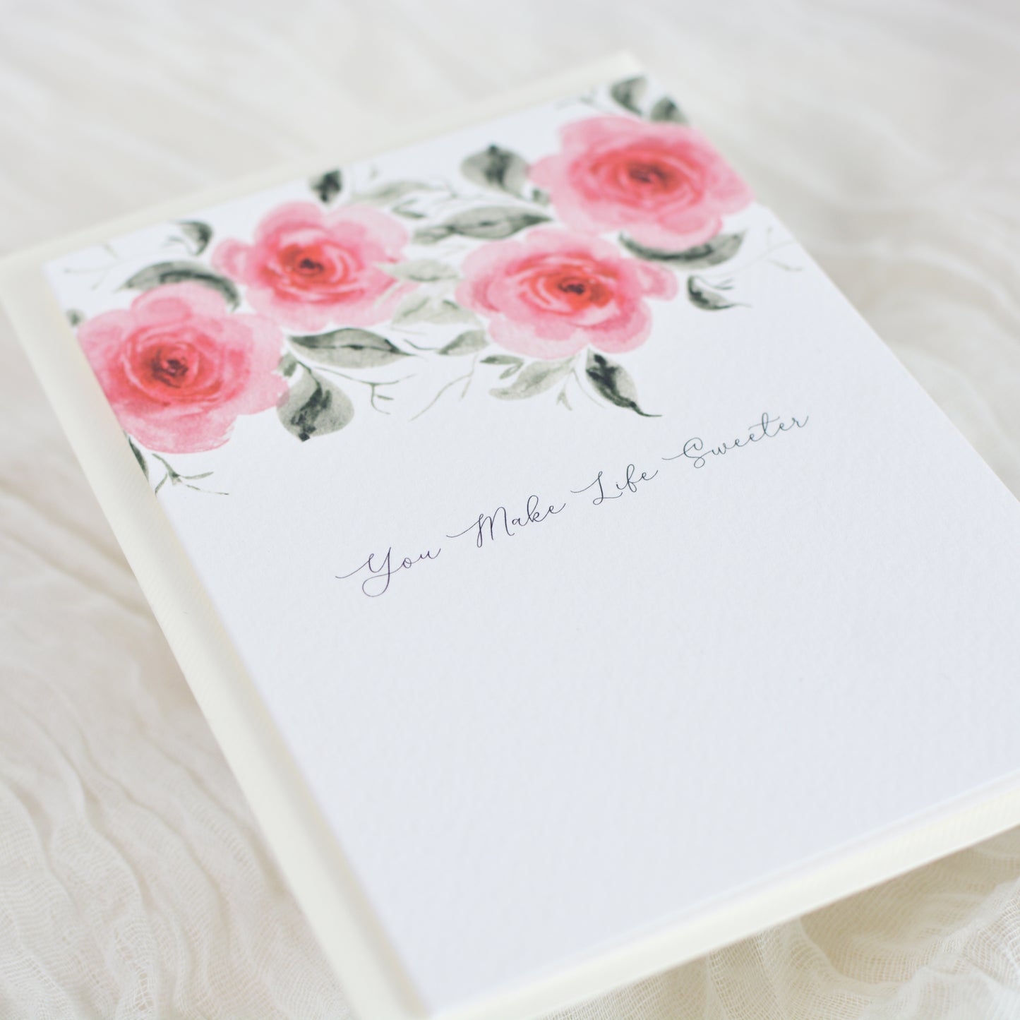 Sweet Rose Garland Special Person Card