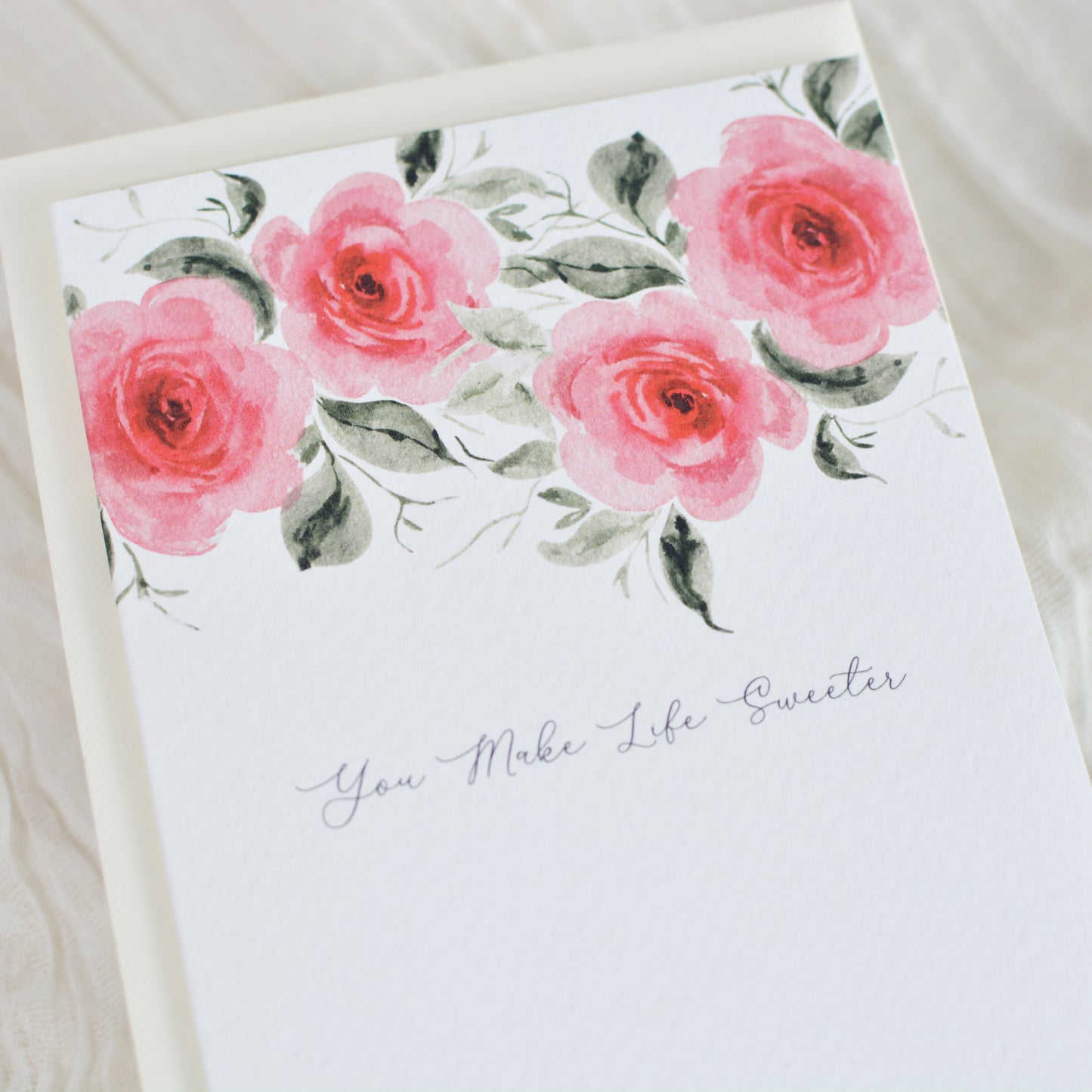 Sweet Rose Garland Special Person Card