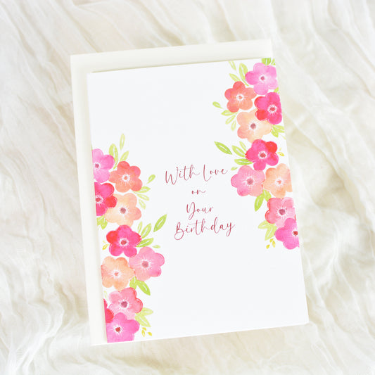 Fiesta Bloom Birthday Card