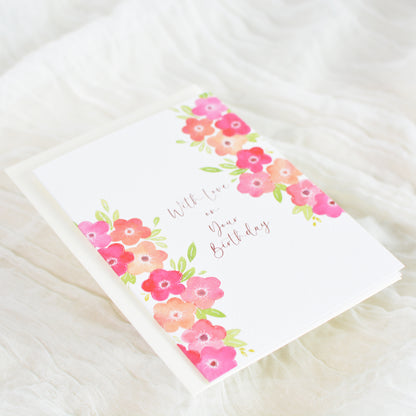 Fiesta Bloom Birthday Card