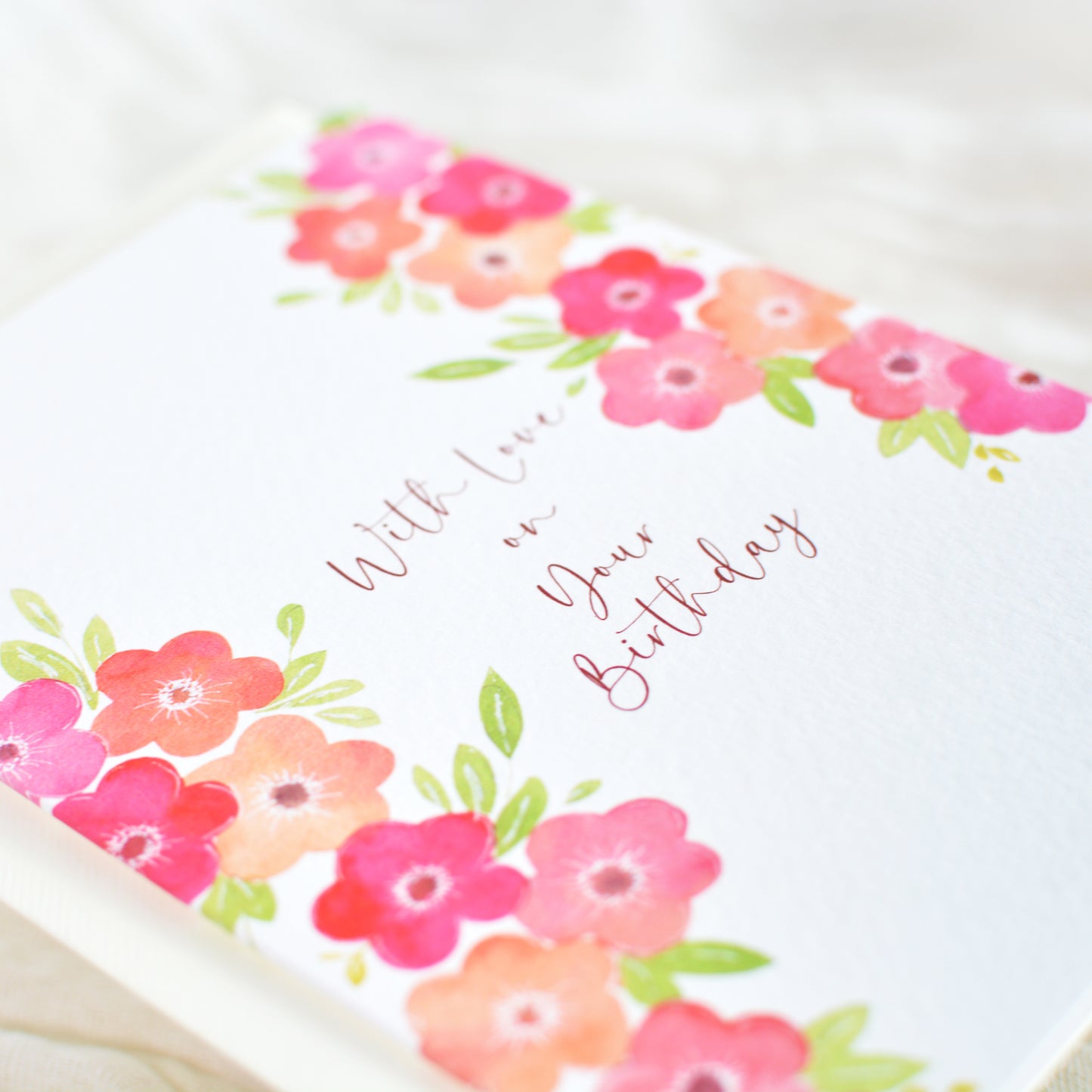 Fiesta Bloom Birthday Card