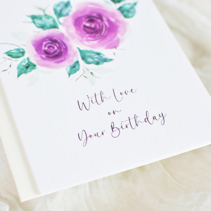 Lilac Rhapsody Birthday Card