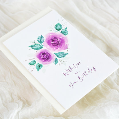 Lilac Rhapsody Birthday Card