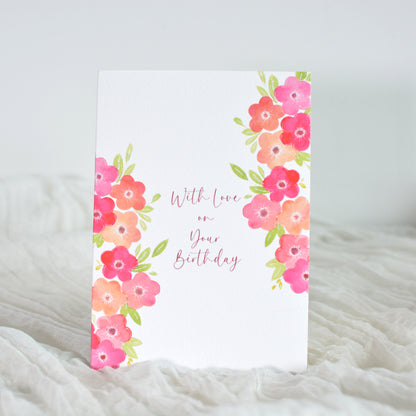 Fiesta Bloom Birthday Card