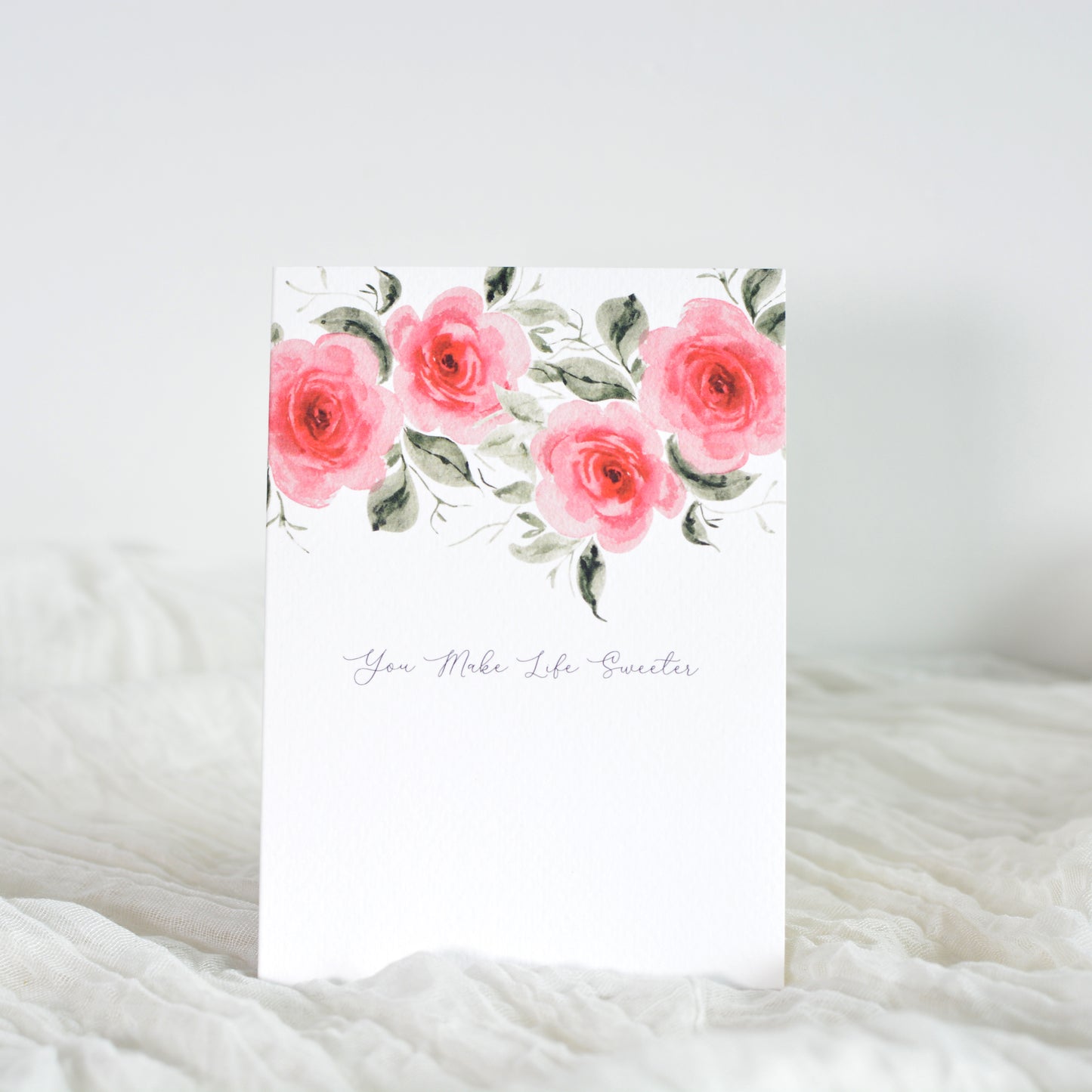 Sweet Rose Garland Special Person Card